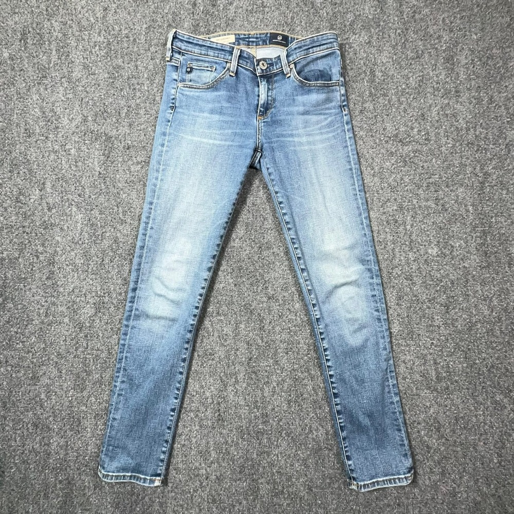 AG Adriano Goldschmied Stevie Ankle Slim Straight Jeans Blue 26R REV1377-GCE